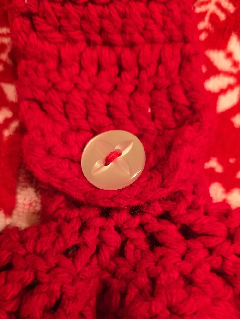 Handmade Hanging Hand Towel - Snowflakes